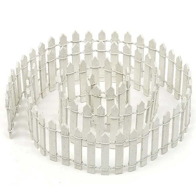 5*100 Cm -Es Fa Kerítés Kreatív Szimuláció Kis Barkácsolás Táj Otthoni Kerti Dekoratio - Image 5