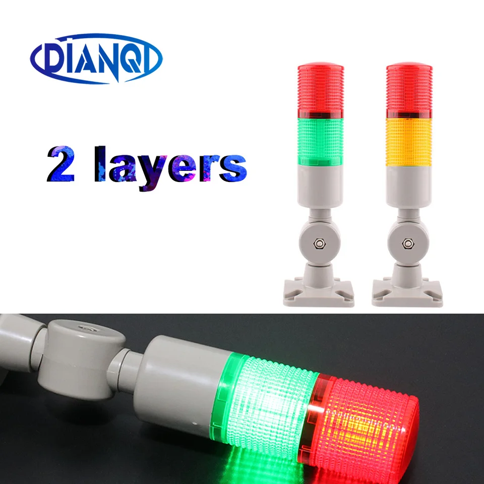 LED Warning Light 5 Layers DC24V NPN Signal Tower Light - Signal Tower - View #5
