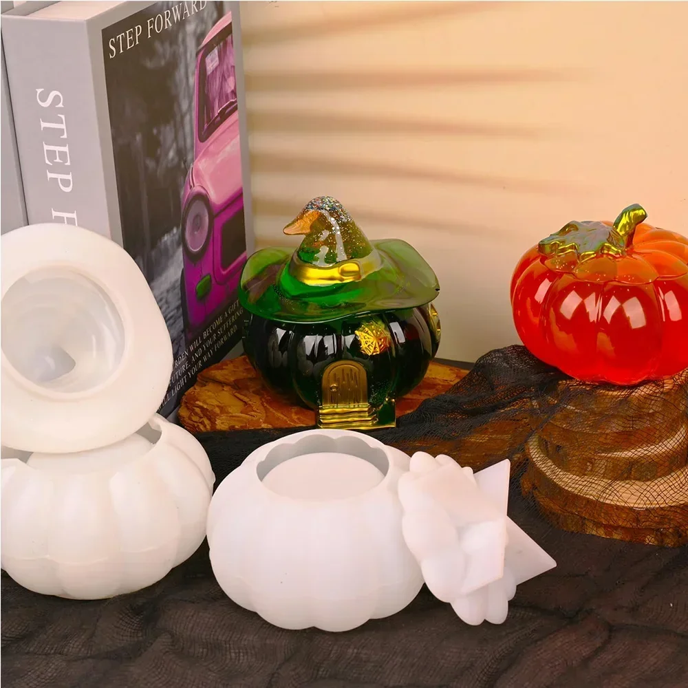 Pumpkin Candle Aroma Plaster Ornament Silicone Mold, pumpkin snack holder