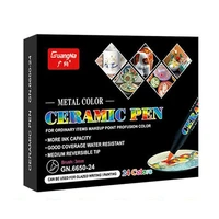 HXBD High Temperature Oven Baked Multi Colors Ceramic Marker Pens Sets Permanent Porcelain Marker Pens for Drawing on Ceramic 1