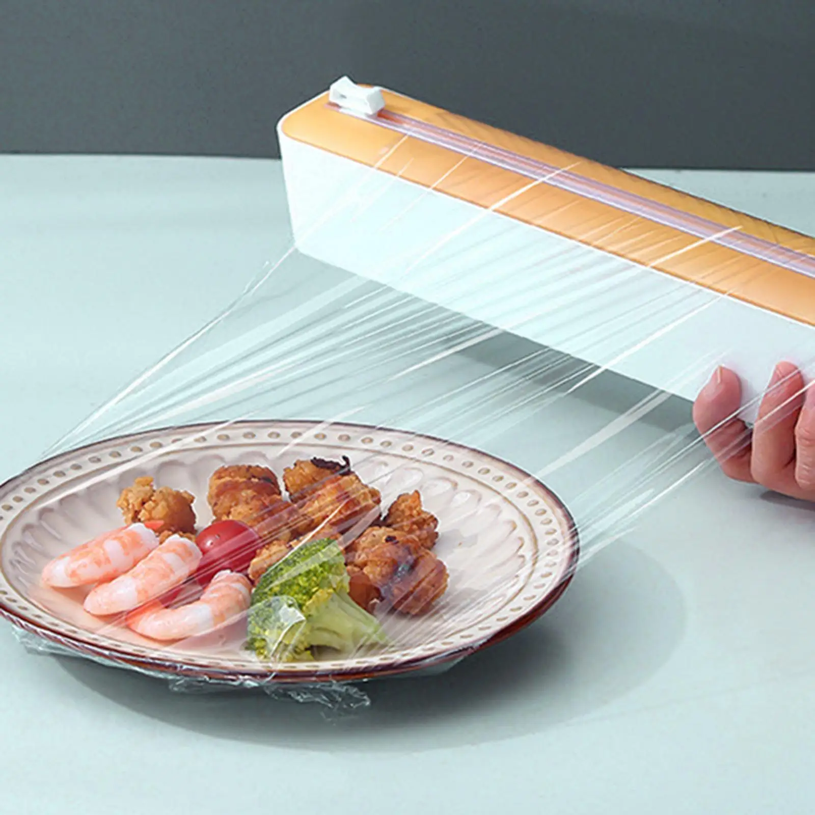 Cling Film Dispenser Kitchen Tool Slide Cutter Foil Dispenser with Cutter Cling Film Dispenser Kitchen Tool Slide Cutter Foil Dispenser with Cutter