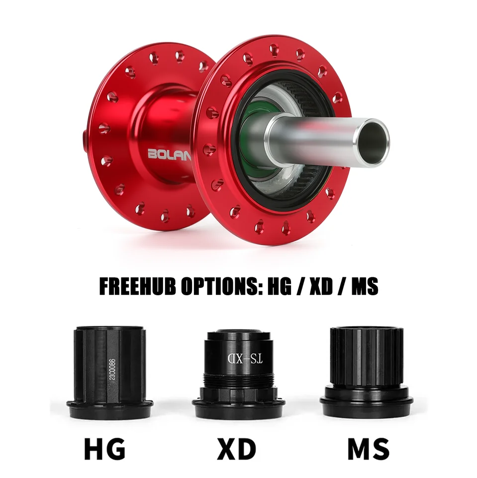 BOLANY 120クリックMTBブーストハブ 4ベアリング 32穴 HG/MS/XD対応