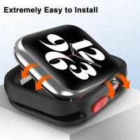 Coque de protection en TPU pour Apple Watch, 49mm 40mm 44mm 41 45mm, sans verre, pour iWatch Series9 8 7 6 5 SE Ultra 3