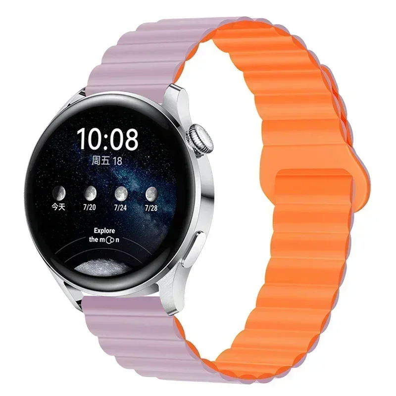 Magnetic Loop Silicone Watchband Strap