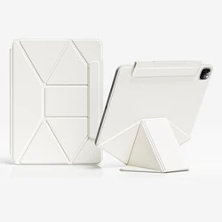 Premium Magnetic Tablet Case with Smart Folding Folio Cover for Mini6- Mini7 A17 Pro (Cream White)