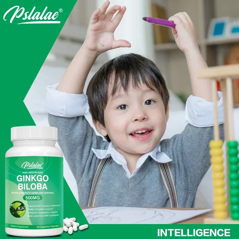 Ginkgo 500 Mg Extra Strength 500 Mg Per Serving-Supports Brain Function and Memory Support Non-GMO