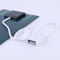 Pour divers scénarios plaque solaire USB Portable 5W 5V panneau de cellules solaires polysilicium pour téléphone Portable et ordinateur chargeur solaire 5