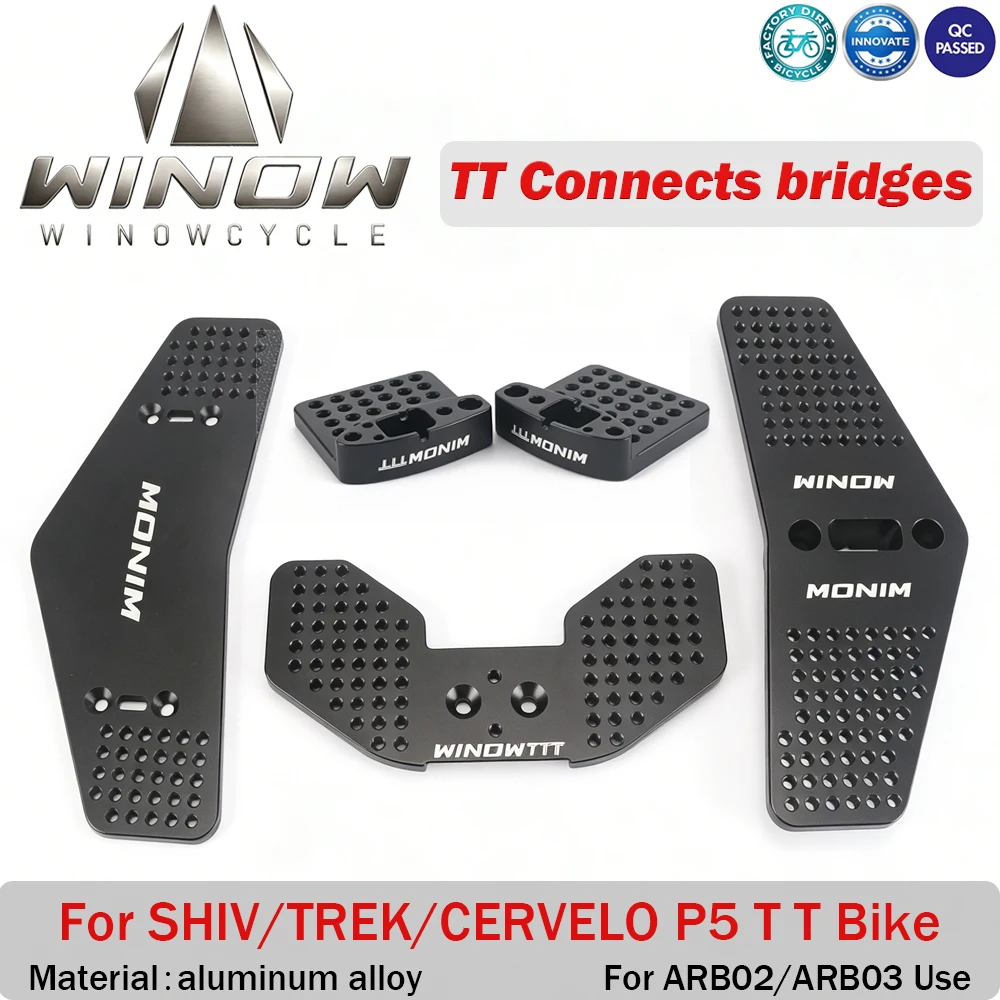 Plaque de conversion pour vélo de contre-la-montre WINOW Cycle SHIV Trek Cervelo TT, adaptateur de pont de connexion pour triathlon, compatible ARB02 ARB03