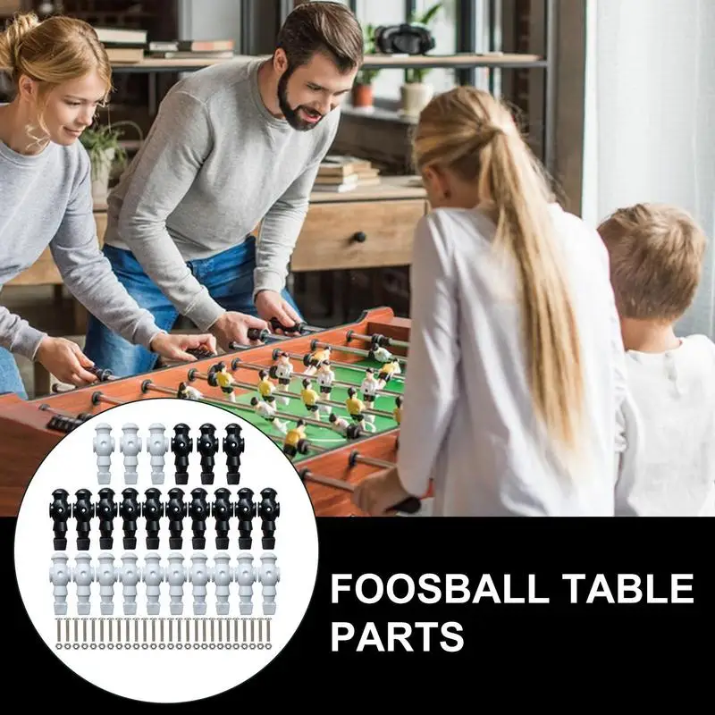 Table Foosball Men 2 Colors Table Football Men Soccer Games Player Figure 26x Foosball Components Game Football Machine