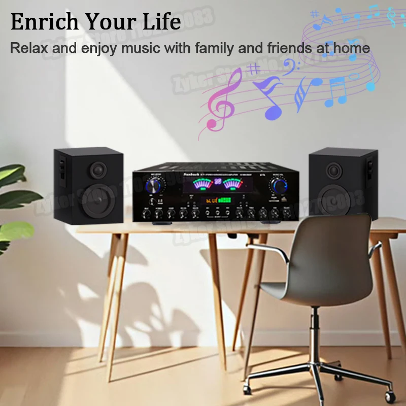 Bluetooth HiFi Home Audio Amplifier 3