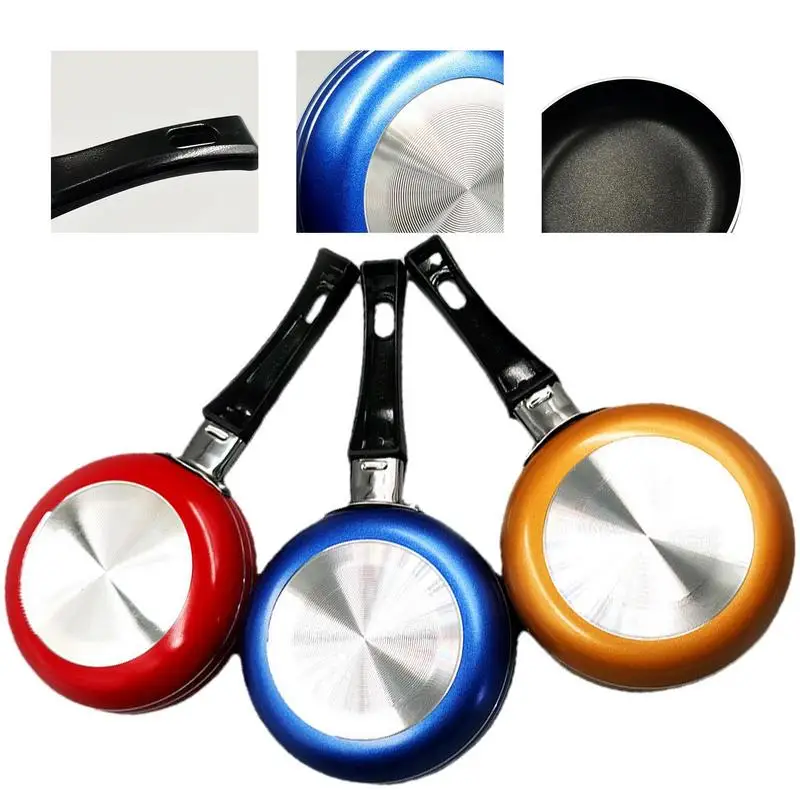 

Mini Frying Pan Nonstick Stainless Steel Cookware Multipurpose Pan Designed With Coating Stay Cool Handle kitchen accessories