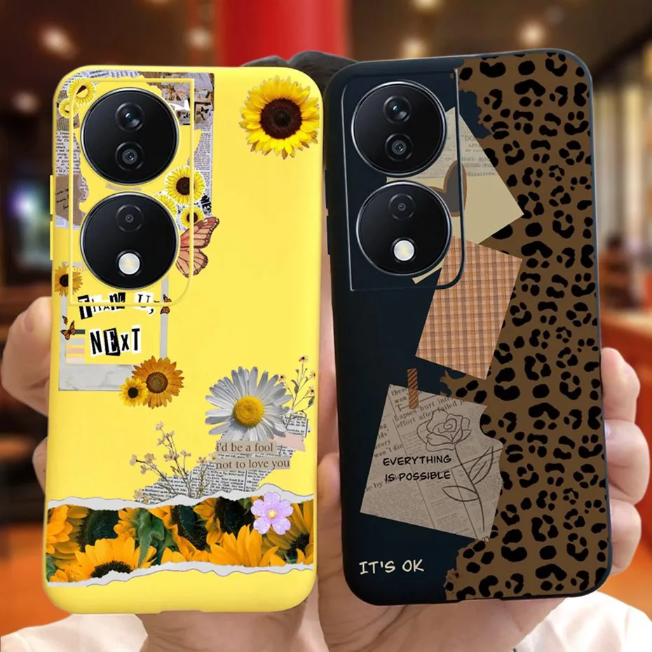 Lovely Printed Candy Color Phone Case - Soft Silicon TPU Shockproof Back Cover
