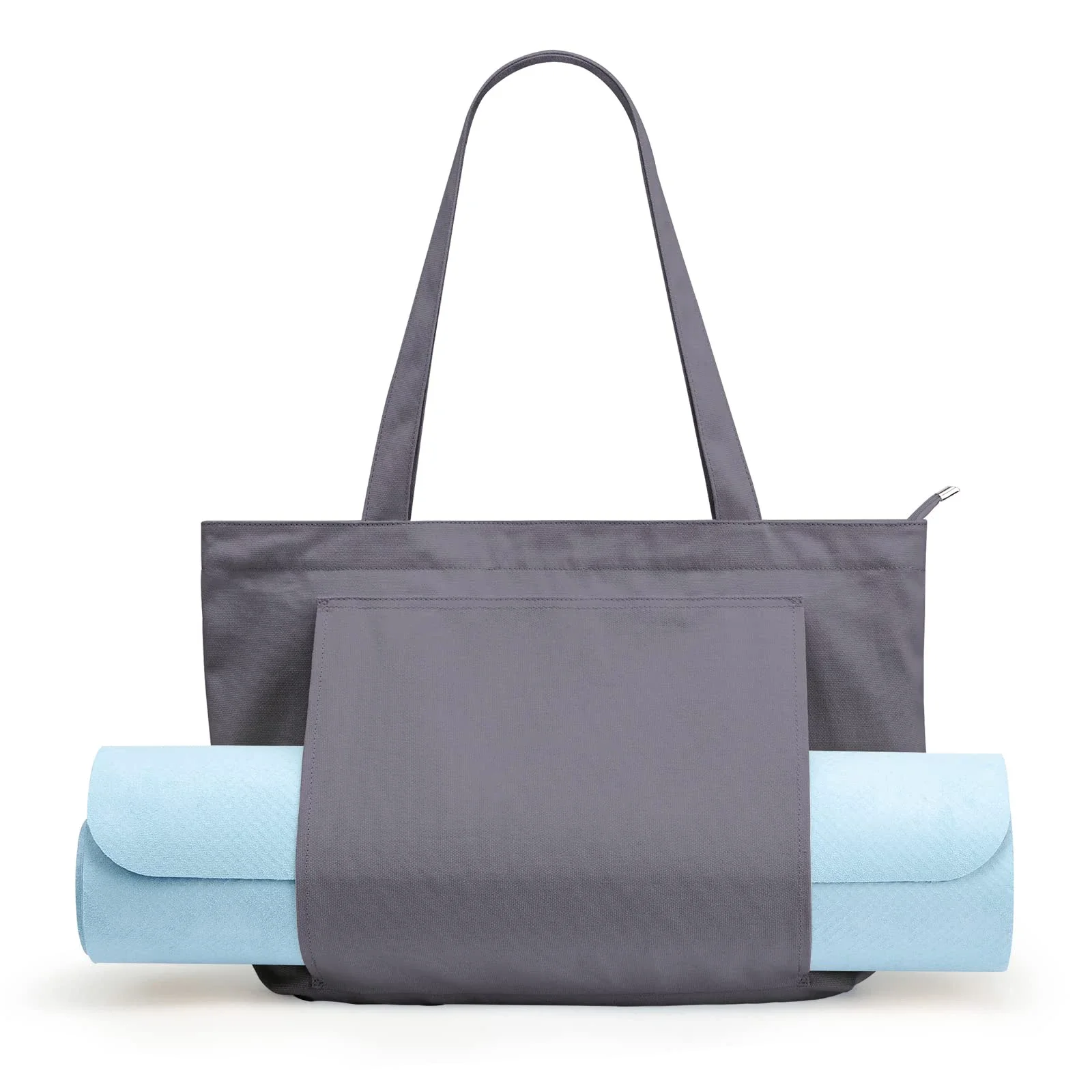 Yoga Bag Women's Sports Bag Yoga Mat Bag Carrier Carryall Canvas Tote for Pilates Shoulder for Travel Office Beach Workout 6