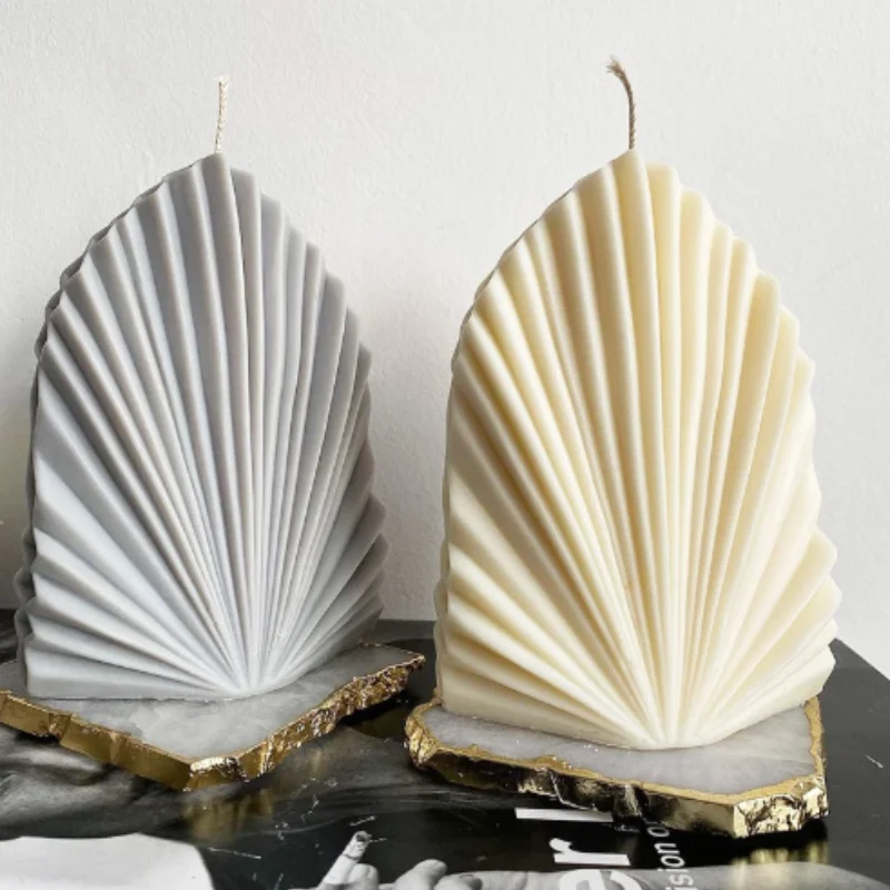 DIY Aesthetic Coral Shell Silicone Mold Striped Pear Scallop David Aromatic Candle Making resin Soap craft supplies Home Decor