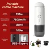 Portable Type-c Rechargeable Coffee Machine Hot/Cold Water Expresso Coffee Maker 2in1 Fit Capsule Ground for Outdoor Cafetiere 4
