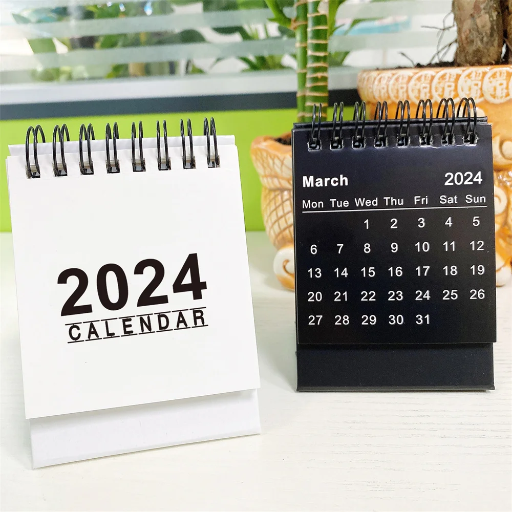 calendrier 2024, ensemble bureau calendrier modèle conception avec