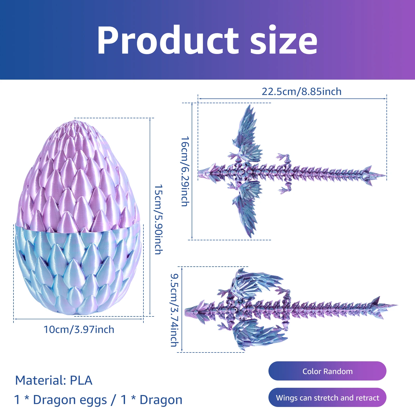 Colourful Dragon Ornament