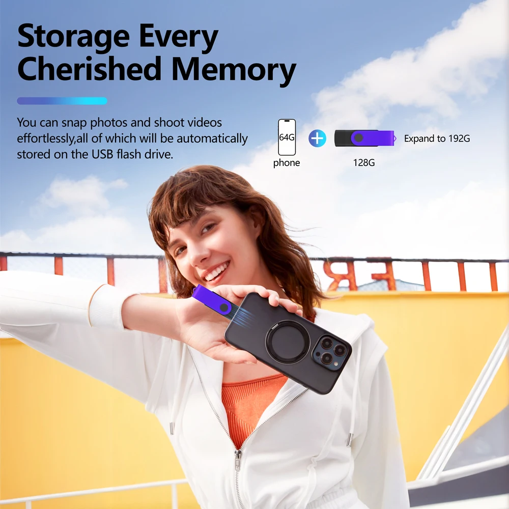 새로운 16GB USB 타입-C 2 in 1 펜 드라이브 4GB 8GB 메모리 스틱 32GB 플래시 드라이브 64G 128GB 컬러 U 디스크 선물 키 체인