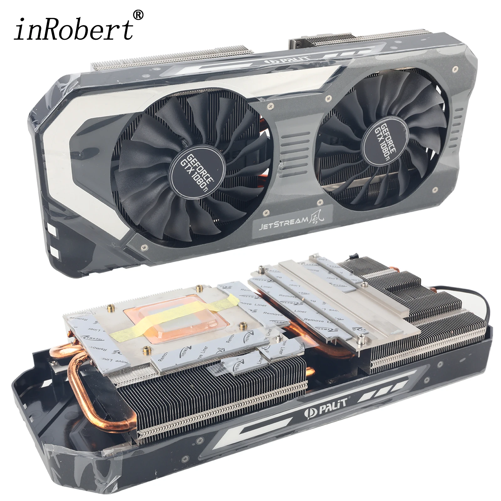 Gtx 1080ti Substituição do Dissipador de Calor para Palit Gtx1080 ti Jetstream Placa Gráfica Vídeo Refrigeração do Radiador
