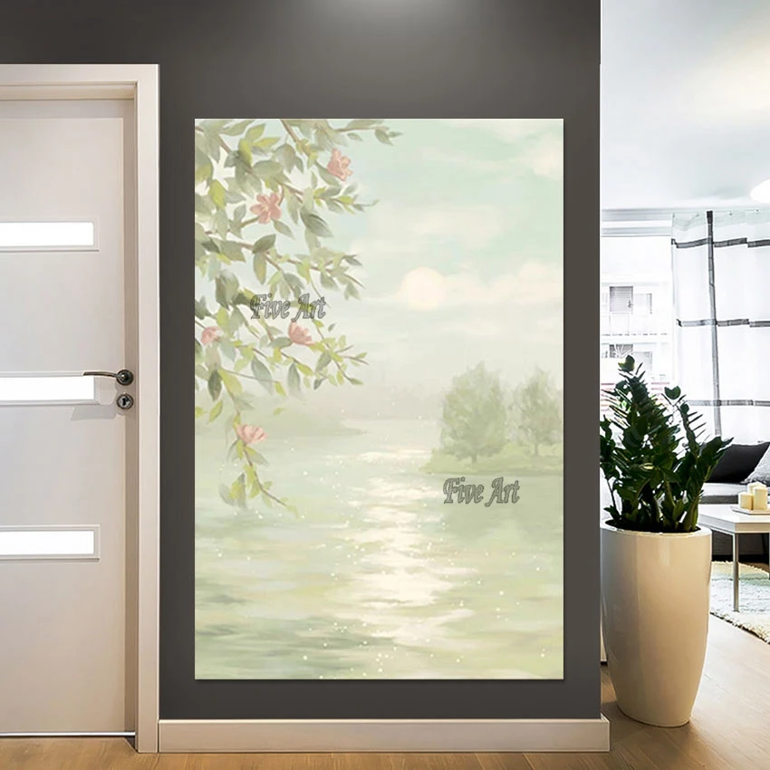 

Acrylic Modern Art Beautiful Natural Landscape Painting Quality Artwork Ornaments Home Decoration Wall Pictures Canvas Unframed