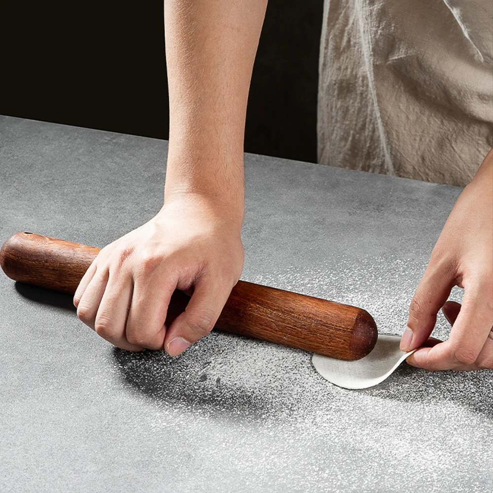 Holywood Red sandalwood Household Dumpling Skin Mini Rolling Pins Pin Stick Dough Baking Tool Gadgets Roller Kitchen rolling pin