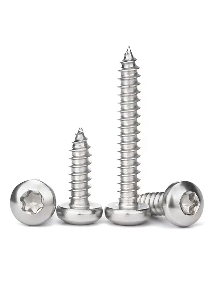 10/20pcs 304 Stainless Steel Round Pan Head Torx Six Lobe Self Tapping Screw M2.9 M3.5 M4.8