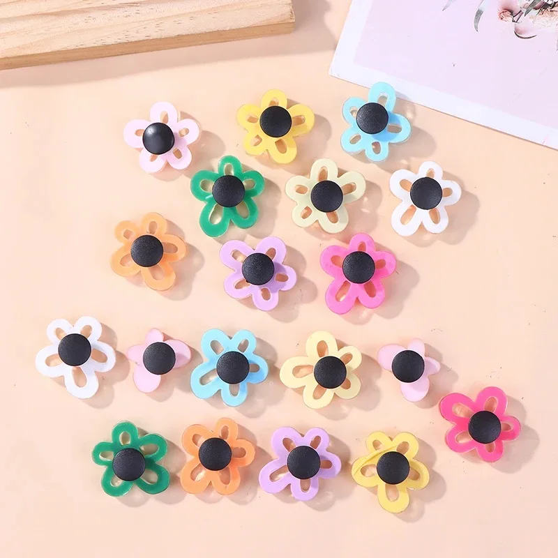 Neue Dopamin-farbige Schuh-Accessoires für Damen: Abnehmbare DIY kreative koreanische Jelly-Blumen-Schuhdekoration für den Sommer (ohne Schuhe) – Detail 7