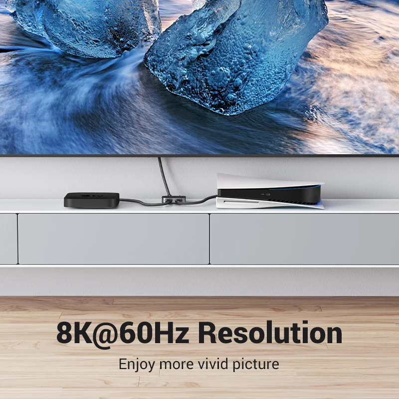 Ugreen Hdmi Divisor 8k 60hz 4k 120hz em para Fora para tv Xiaomi Xbox Seriesx Ps5 Hdmi Cabo Monitor Projetor Hdmi 2.1 Switcher - Image 6