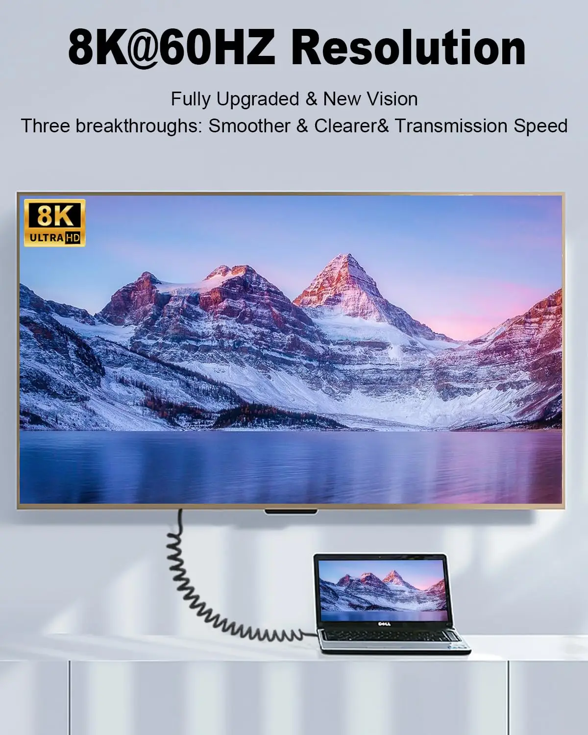 USB C 익스텐션 코일 케이블, USB C-USB C 코일 케이블, 20Gbps, USB C 수-암 익스텐션 케이블, 타입 C 연장, 100W