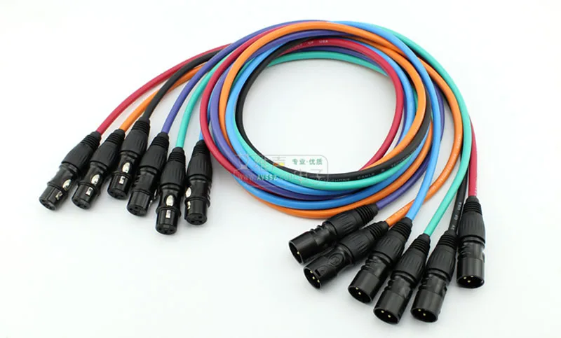 RVP1E 2x0,3mm² Geflochtenes Mikrofonkabel Audiokabel Symmetrisches Kabel Farbiges Mikrofonkabel zum Löten von XLR-Steckern und 6,35mm-Steckern – Detail 6