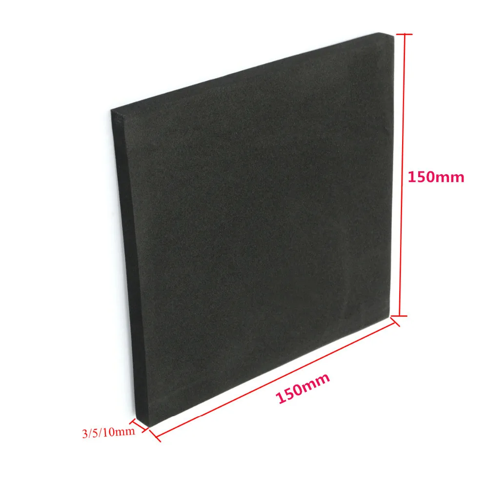 150x150mm soundproofing pěna 3/5/10mm akustická pěna řádný léčení ateliér roomktvaudio absorpce klín dlažba polyuretanový pěna