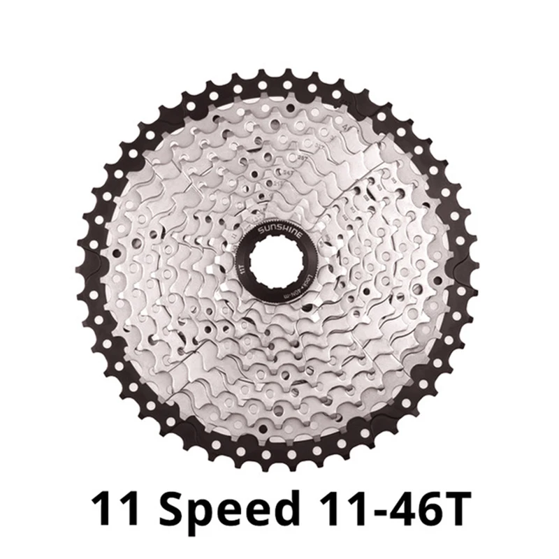 Bicycle Cassette Bike Freewheel SUNSHINE 9S-12S 9V-12V 42/46/50T/52T For M5100-M8100 HG Hub