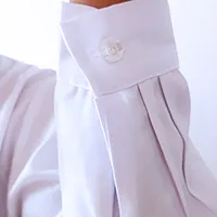 Blouse de laboratoire blanche unisexe à manches longues pour hommes et femmes, col à revers cranté, boutonné, uniforme d'infirmière médicale, tunique 3