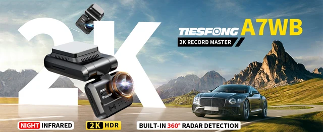 Dashcam 4 Canaux 360° - 4 Caméras 1080P - Vision Nocturne, Stationnement 24h - Avec Carte 64G
