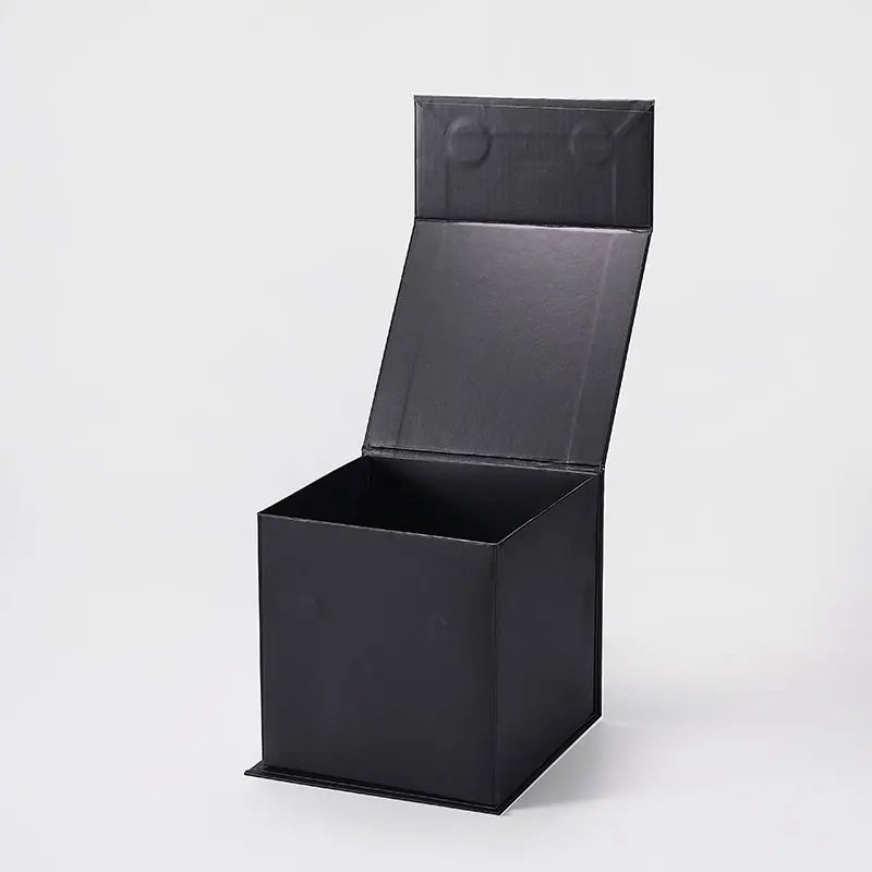 Geotobox 소형 큐브 블랙 마그네틱 클로저 럭셔리 캔들 포장 선물 상자, 12x12x12cm, 4.72x4.72x4.72 인치