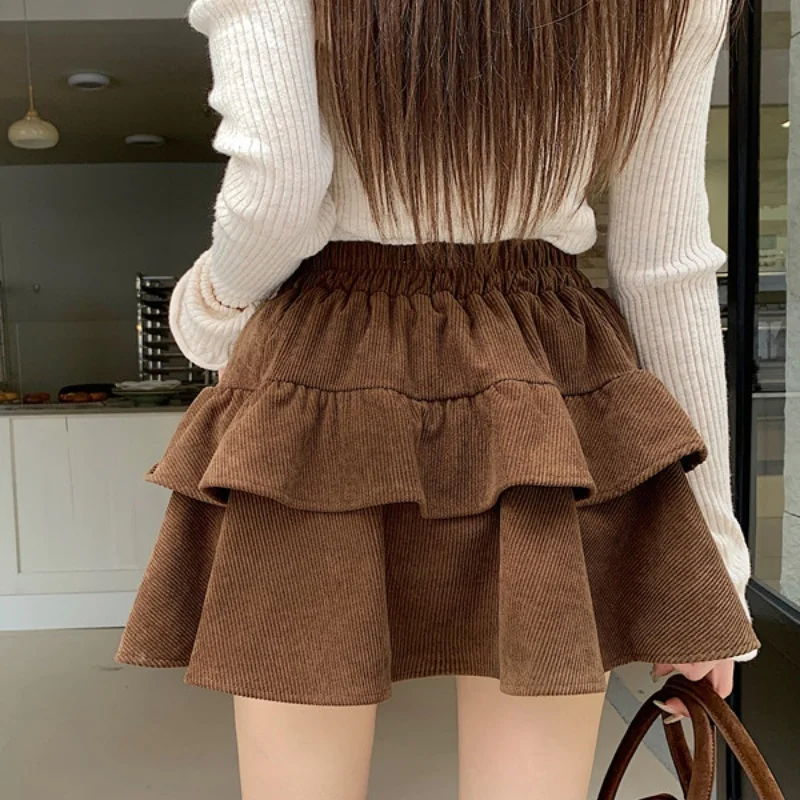 ELLEVEN Falda Larga De Burbujas Con Bolsillos, Cintura Elu00e1stica