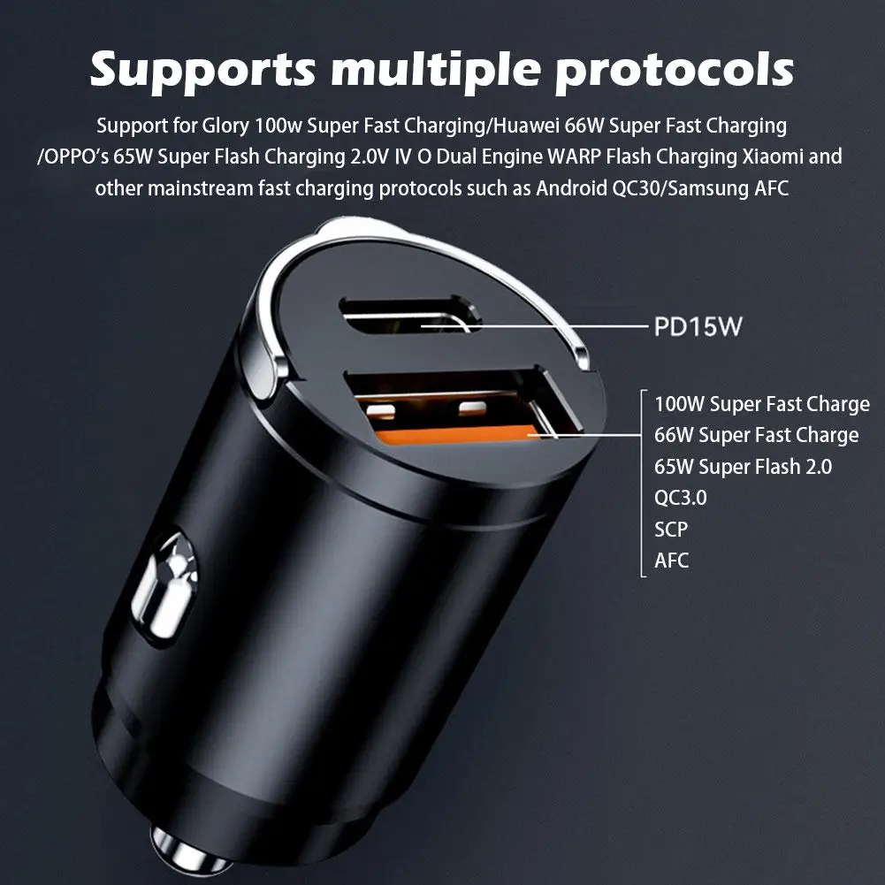 200W QC3.0 PD  , 5A  , 2 Ʈ, 12-24V   ,   Ϳ USBC 