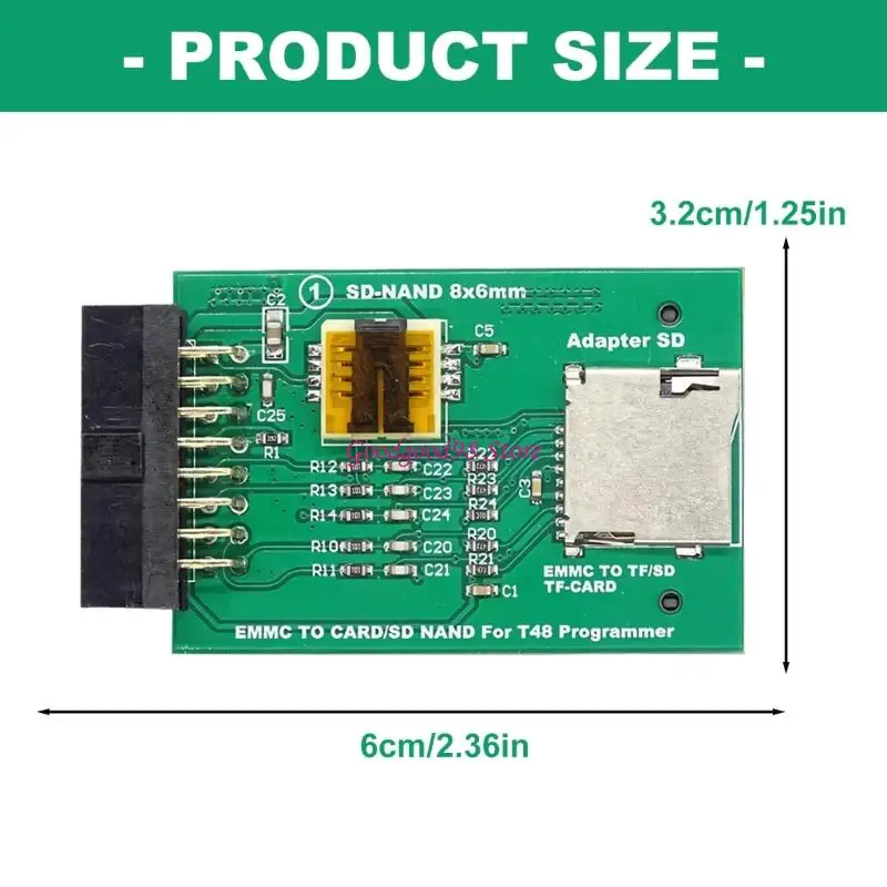 T48 및 유사 장치용 범용 EMMC NAND 칩 리더 어댑터