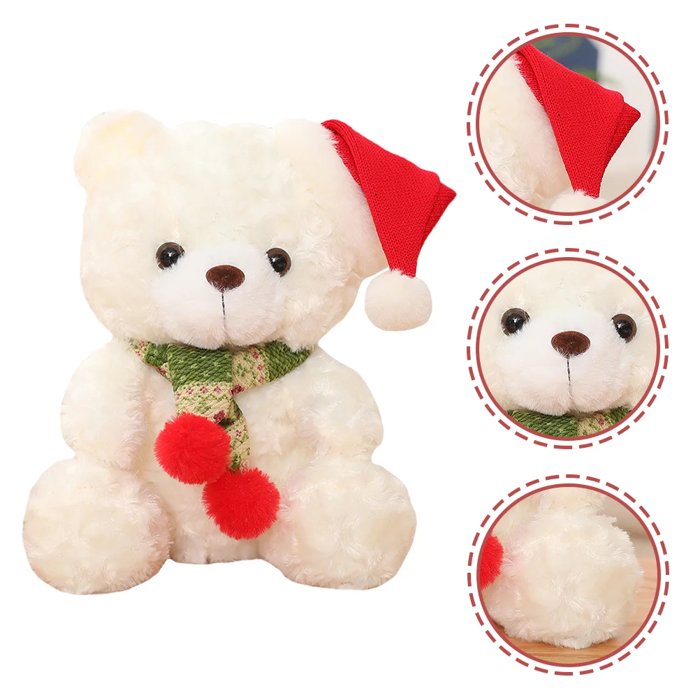 

Рождественский плюшевый медведь, Декор, Рождественское украшение, рождественский подарок для детей, мальчиков, девочек, женщин