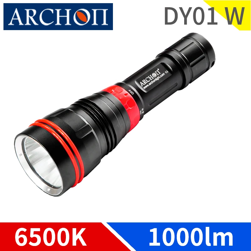 

ARCHON DY01 WY07 1000 lumen diving ligh dive flashlight Underwater 100m waterproof torch dive lighting lamp Built 26650 battery