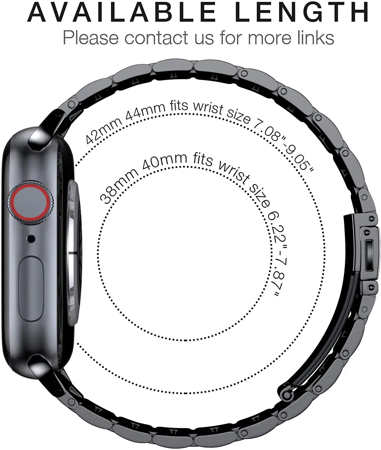 Premium Stainless Steel Metal Strap