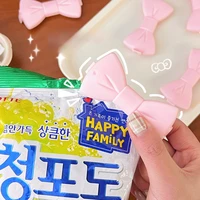5/10PCS Cute Clip Creative Food Sealing Clip Pink Bow Plastic Bag Discharge Spout Food Moisture-proof Seal Clip Kitchen Tool 1