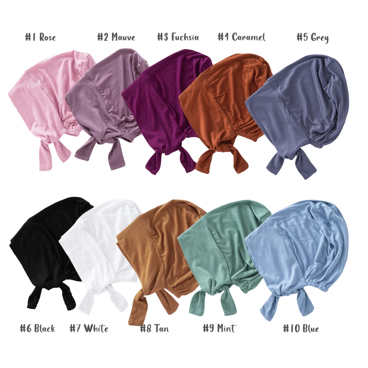 Cotton Undercaps Cross Front Tie Back Inner Adjustable Muslim Under Scarf Saudi Arab Women Inner Hijab Cap muslim headwear head scarf hijab headscarf hijab hats female head wraps