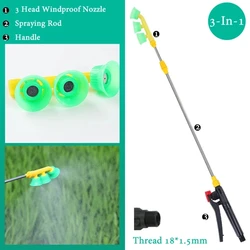 Versatile Retractable Electric Sprayer with Nozzle and Handle (3in1 Set C)
