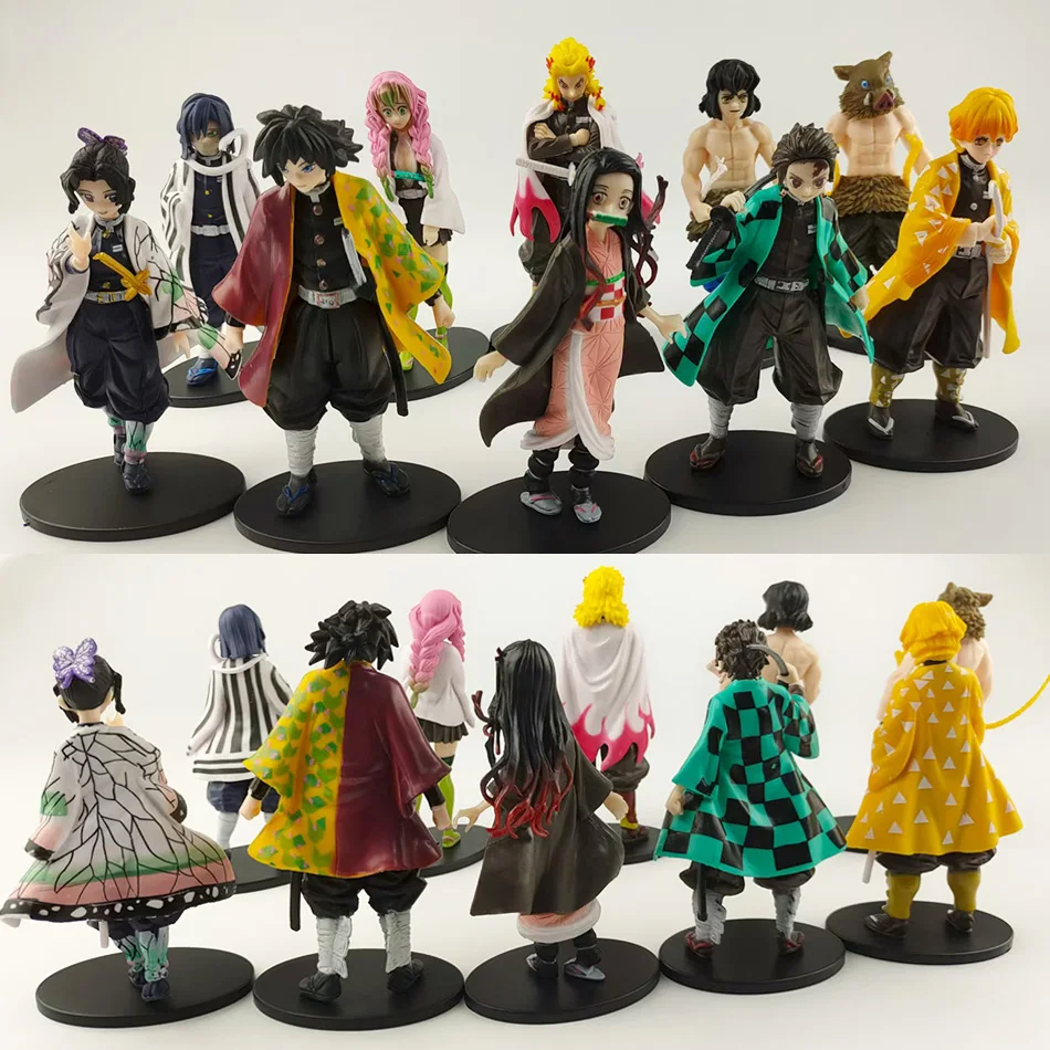 Hot Anime Demon Slayer Kimetsu no Yaiba Figure Kamado Tanjirou Action Figure Agatsuma Zenitsu Nezuko Warrior PVC Model Toys