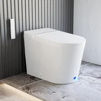 Smart Toilet, Wider Bidet with Heated Seat, Warm Water, Foot Sensor Auto Flushing, Modern Japanese Toilet for Bathroom 1