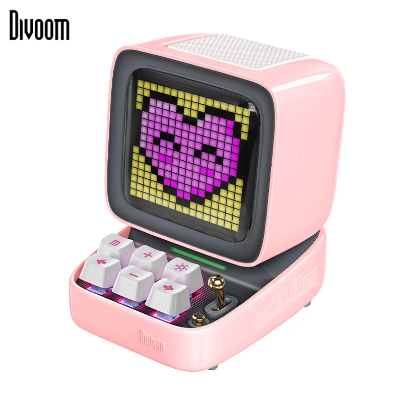 Divoom Ditoo-plus ポータブルBluetoothスピーカー3.55インチLED