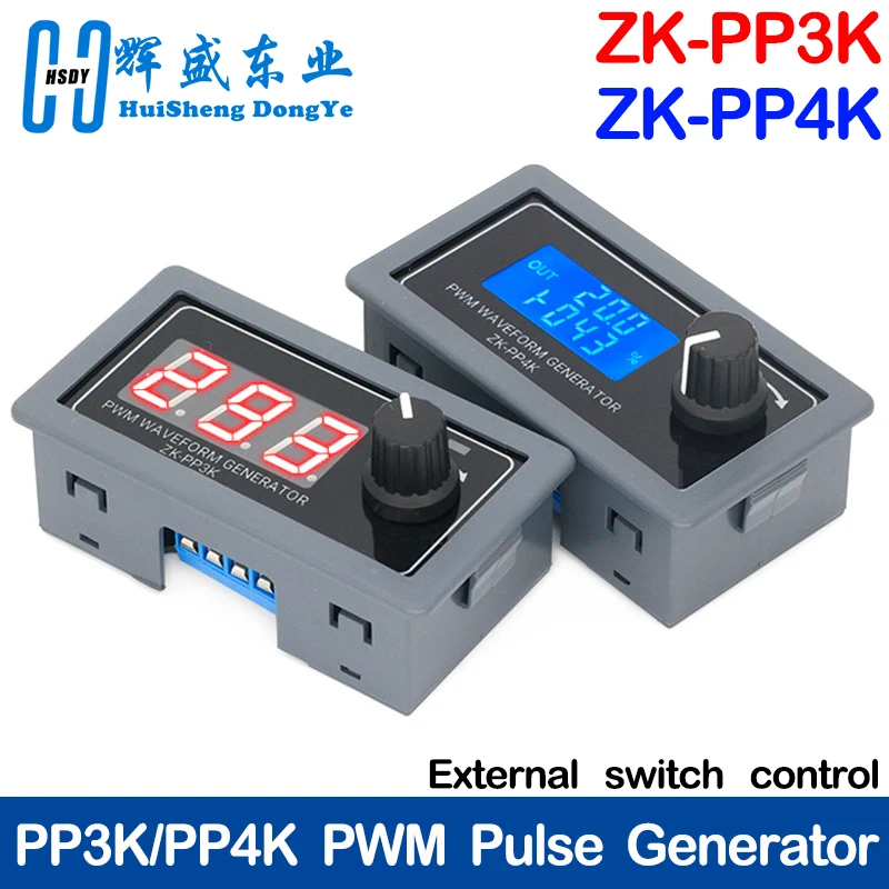 ZK-PP3K ZK-PP4K LCD PWM Waveform Generator 1Hz-150KHz PWM Pulse