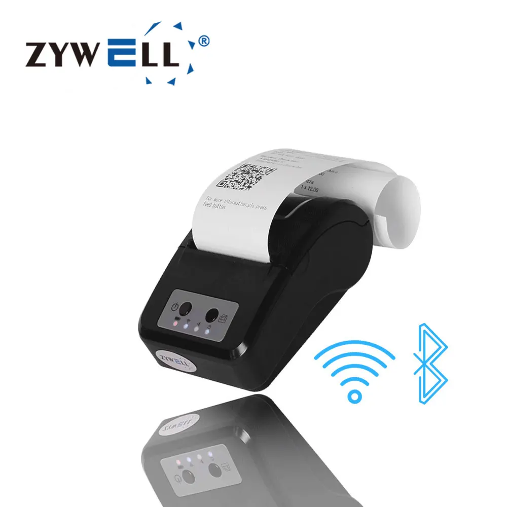 

58mm mini portable mobile wifi thermal receipt printer Zywell ZM03 2inch pocket bill printer