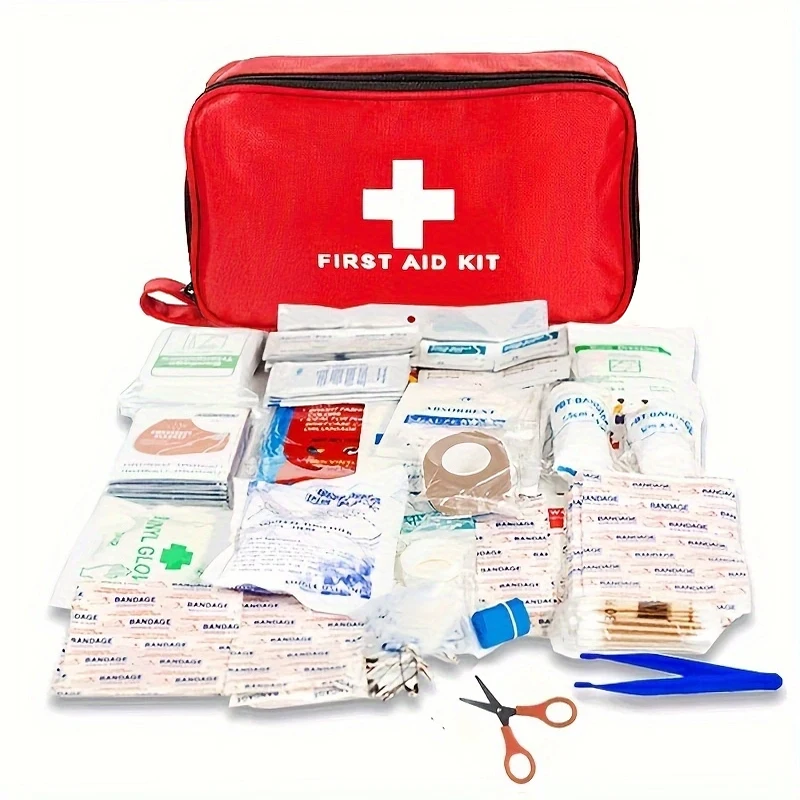 First Aid Kit - 188 pcs - for car, home, travel, camping, office or sport, fully stocked with emergency and survival essentials 4